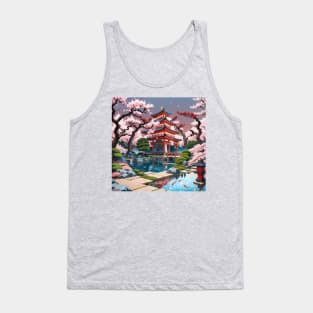 Koala Hidden Image in Japanese Garden Tank Top